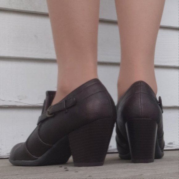 6.5m Womens Canyon River Blues Paige chuncky heel boot shoe brown bronze - Picture 6 of 11